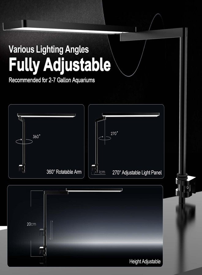 FZONE Solo Series Nano LED Aquarium Light, Full Spectrum and Dimmable, App-Controlled, for Freshwater and Planted Tanks - Image 5